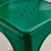 2x Colton Dark Green 'Tolix' Style Metal Dining Chairs