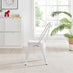 2x Colton White 'Tolix' Style Metal Dining Chairs