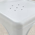 2x Colton White 'Tolix' Style Metal Dining Chairs
