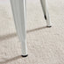2x Colton White 'Tolix' Style Metal Dining Chairs