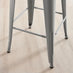 2x Colton Grey Metal 'Tolix' Style Bar Stools