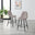 2x Corona Cappuccino Beige Faux Leather Counter Stools Black Legs