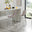 2x Corona Cappuccino Beige Faux Leather Counter Stools Silver Legs