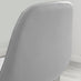 2x Corona Grey Faux Leather Counter Stools Black Legs
