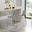 2x Corona Grey Faux Leather Counter Stools Silver Legs