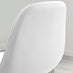 2x Corona White Faux Leather Counter Stools Black Legs