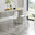 2x Corona White Faux Leather Counter Stools Silver Legs