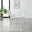 2x Corona White Faux Leather Counter Stools Silver Legs