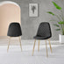 2x Corona Black Faux Leather Dining Chairs Gold Legs