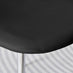 2x Corona Black Faux Leather Dining Chairs Silver Legs
