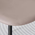 2x Corona Cappuccino Beige Faux Leather Dining Chairs Black Legs
