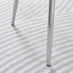2x Corona Cappuccino Beige Faux Leather Dining Chairs Silver Legs