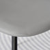 2x Corona Grey Faux Leather Dining Chairs Black Legs