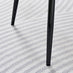 2x Corona Grey Faux Leather Dining Chairs Black Legs