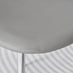 2x Corona Grey Faux Leather Dining Chairs Silver Legs