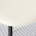 2x Corona White Faux Leather Dining Chairs Black Legs
