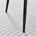 2x Corona White Faux Leather Dining Chairs Black Legs