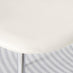 2x Corona White Faux Leather Dining Chairs Silver Legs