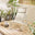 2x Corsica Cream Metal & Textilene Deck Chairs