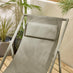2x Corsica Green Metal & Textilene Deck Chairs