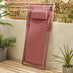 2x Corsica Pink Metal & Textilene Deck Chairs