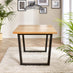 Cotswold Wooden Dining Table & 6 Whitby Black Dining Chairs