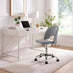 Courtney Grey Velvet Office Chair