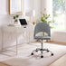 Courtney Grey Velvet Office Chair
