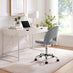 Courtney Grey Velvet Office Chair