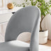 Courtney Grey Velvet Office Chair