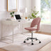 Courtney Pink Velvet Office Chair