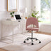 Courtney Pink Velvet Office Chair