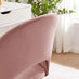 Courtney Pink Velvet Office Chair