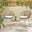 Crete Beige Rattan 2 Seat Garden Bistro Set
