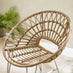 Crete Beige Rattan 2 Seat Garden Bistro Set