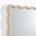Damaris Wood Full Length 150x50cm Wavy Rectangle Wall Mirror