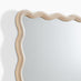 Damaris Wood Full Length 150x50cm Wavy Rectangle Wall Mirror