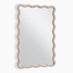 Damaris Wood Medium 90x60cm Wavy Rectangle Wall Mirror