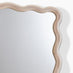 Damaris Wood Medium 90x60cm Wavy Rectangle Wall Mirror