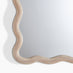 Damaris Wood Medium 90x60cm Wavy Rectangle Wall Mirror