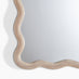 Damaris Wood Medium 90x60cm Wavy Rectangle Wall Mirror