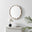 Damaris Wood Medium 70x70cm Wavy Round Wall Mirror