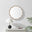 Damaris Wood Medium 70x70cm Wavy Round Wall Mirror