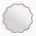 Damaris Wood Medium 70x70cm Wavy Round Wall Mirror
