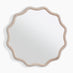 Damaris Wood Medium 70x70cm Wavy Round Wall Mirror