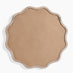 Damaris Wood Medium 70x70cm Wavy Round Wall Mirror