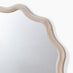 Damaris Wood Medium 70x70cm Wavy Round Wall Mirror