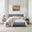 Declan Light Grey Solid Pine Double Bed Frame