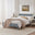 Declan Dark Grey Solid Pine Double Bed Frame