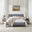 Declan Dark Grey Solid Pine Double Bed Frame